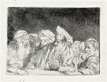 REMBRANDT VAN RIJN andCAPTAIN WILLIAM BAILLIE Bound volume with approximately 150 etchings, including numerous proof impressions of ...